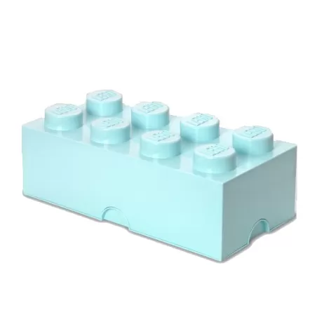 Contenitore Brick 8 bottoni, Azzurro acqua - Lego