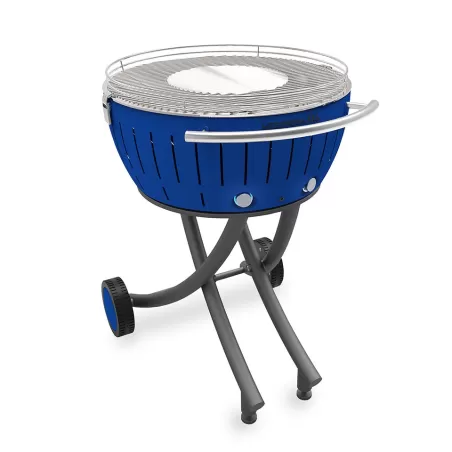 Barbecue a carbone XXL con ruote, blu - Lotus Grill