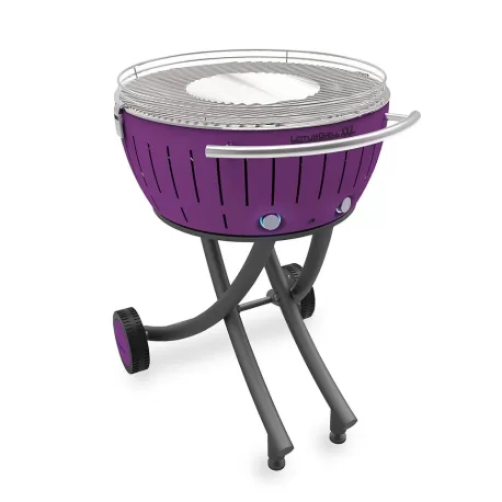 Barbecue a carbone XXL con ruote, viola - Lotus Grill