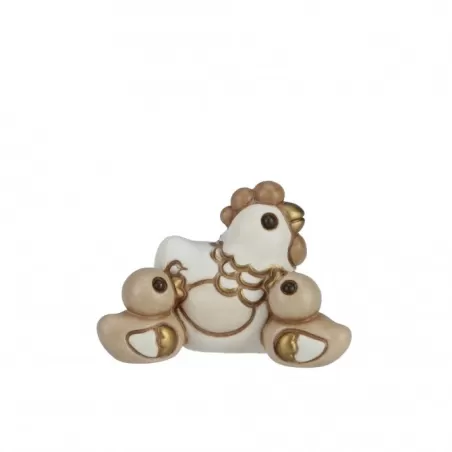 Galline con pulcini presepe classico, bianco - Thun