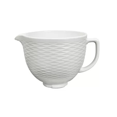 Ciotola in Ceramica Bianca decoro in rilievo da 4,8 litri - KitchenAid