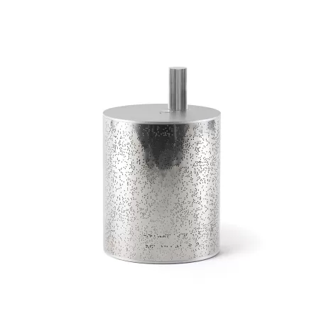 Cylindre speaker Bluetooth ricaricabile, Argento - Lexon