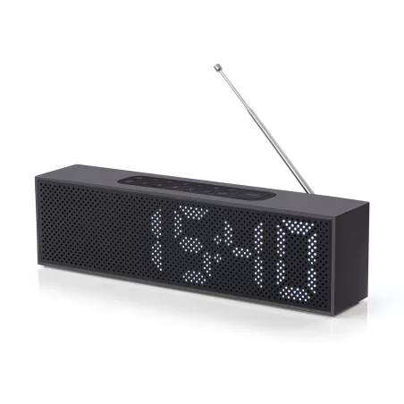 Titanium radio sveglia, Antracite/Nero - Lexon