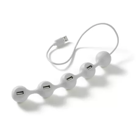Peas hub 4 porte usb, Bianco - Lexon