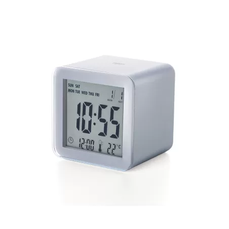 Cube sveglia lcd sensor, Alluminio - Lexon