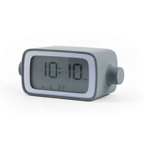 Dreamtime sveglia lcd retroillimunaziOne, Grigio/Blu - Lexon