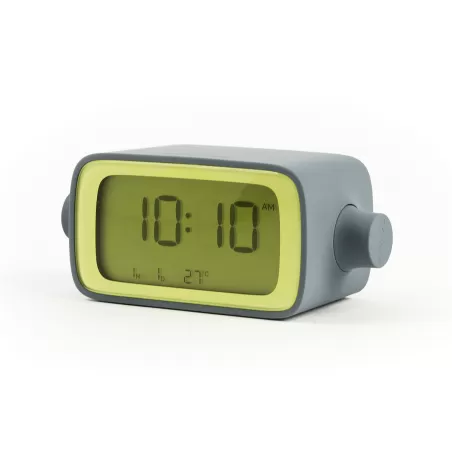 Dreamtime sveglia lcd retroillimunaziOne, Grigio/Giallo - Lexon