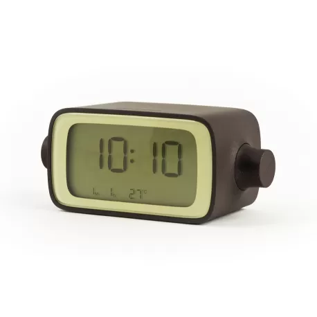 Dreamtime sveglia lcd retroillimunaziOne, Marrone/Arancione - Lexon