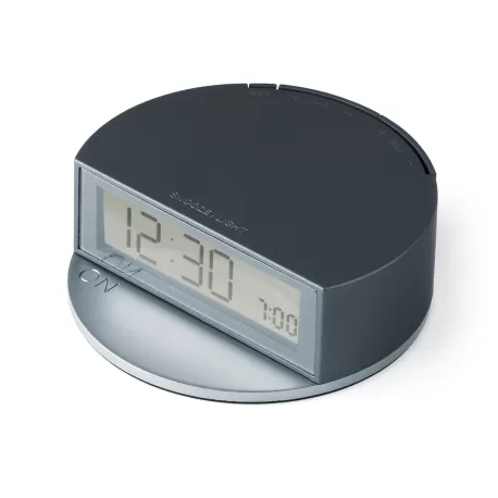Fine sveglia schermo luMinoso Base rotonda, Blu - Lexon