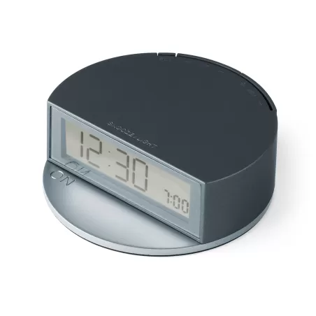 Fine sveglia schermo luMinoso Base rotonda, Blu - Lexon