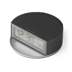 Fine sveglia schermo luMinoso Base rotonda, Canna di fucile - Lexon