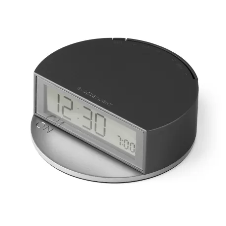 Fine sveglia schermo luMinoso Base rotonda, Canna di fucile - Lexon