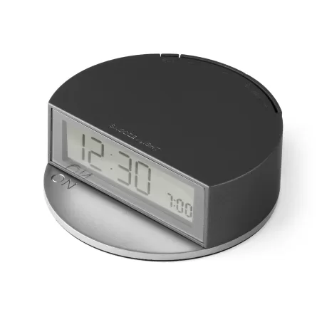 Fine sveglia schermo luMinoso Base rotonda, Canna di fucile - Lexon