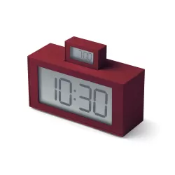 Inout sveglia doppio display, Prugna - Lexon