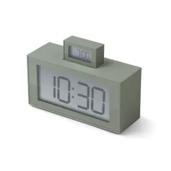 Inout sveglia doppio display, Grigio - Lexon