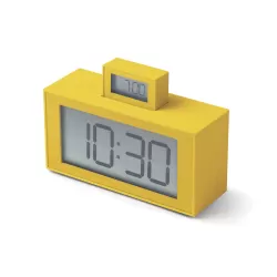 Inout sveglia doppio display, Giallo - Lexon