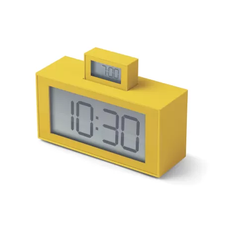 Inout sveglia doppio display, Giallo - Lexon
