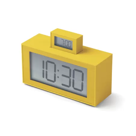 Inout sveglia doppio display, Giallo - Lexon