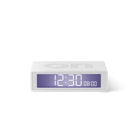 Flip travel  colors sveglia "on/off", Bianco - Lexon