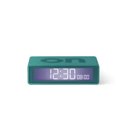 Flip travel  colors sveglia "on/off", Verde acqua  - Lexon