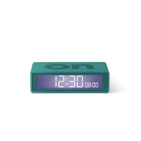 Flip travel  colors sveglia "on/off", Verde acqua  - Lexon