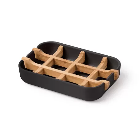 Zen vassoio porta sapone, Nero - Lexon