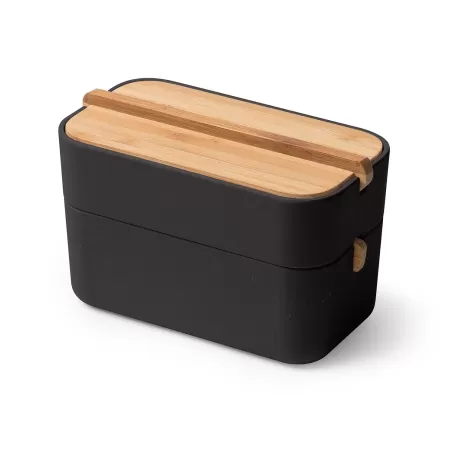 Zen cofanetto porta cotone, Nero - Lexon