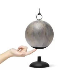 Cloche lampada a led ricaricabile, Pietra grigia - Lexon