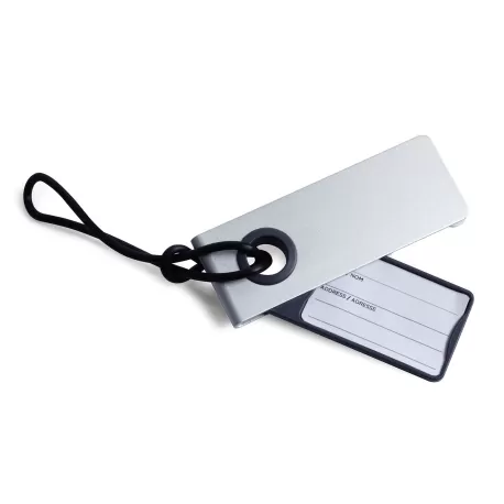 Neo porta etichetta per valigia, Alluminio - Lexon
