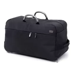 Premiunm borsa da viaggio con ruote Nero/Canna di fucile, Nero/Antracite - Lexon