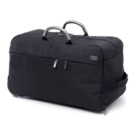 Premiunm borsa da viaggio con ruote Nero/Canna di fucile, Nero/Antracite - Lexon