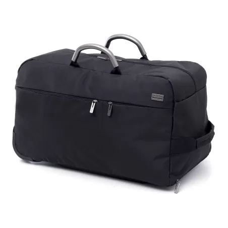 Premiunm borsa da viaggio con ruote Nero/Canna di fucile, Nero/Antracite - Lexon