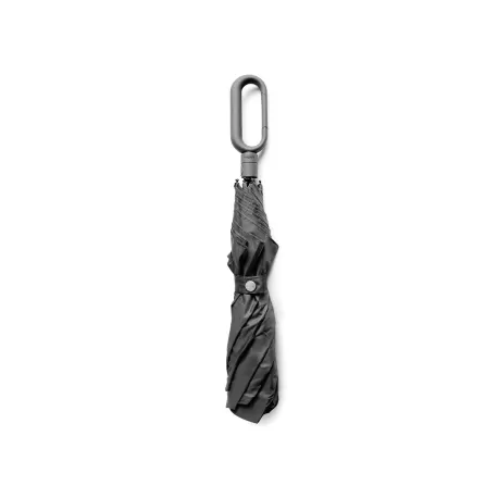 Mini Hook ombrello semi compatto impugnatura moschettone, Grigio - Lexon