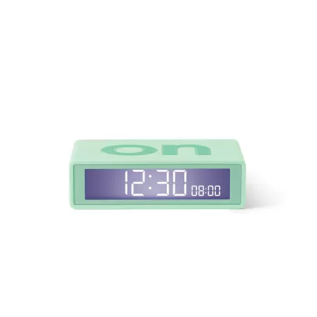 Flip travel  deco sveglia "on/off", Verde menta - Lexon