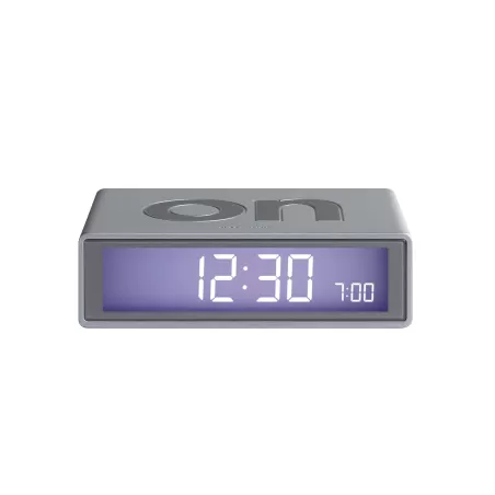Flip mineral orologio sveglia "on/off", Alluminio - Lexon