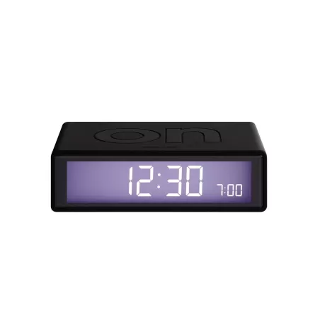 Flip colors orologio sveglia "on/off", Nero - Lexon