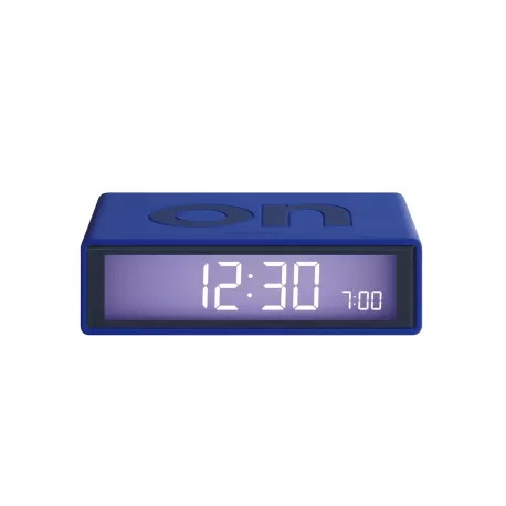 Flip colors orologio sveglia "on/off", Blu - Lexon