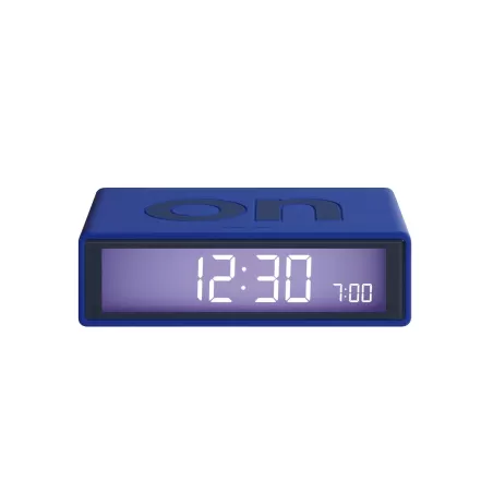 Flip colors orologio sveglia "on/off", Blu - Lexon