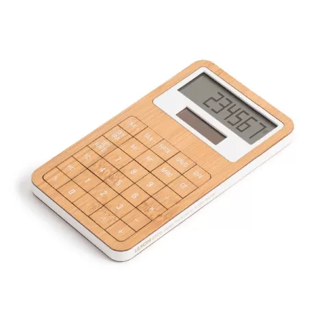Safe calcolatrice platica/Bamboo-variante unica, Bambu - Lexon