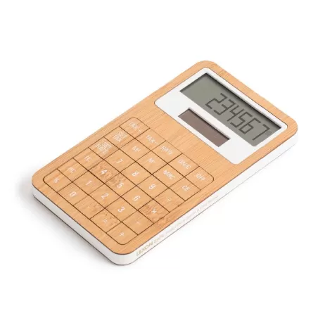 Safe calcolatrice platica/Bamboo-variante unica, Bambu - Lexon