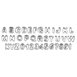 Tagliapasta Mini Alfanumerico 37 Pezzi