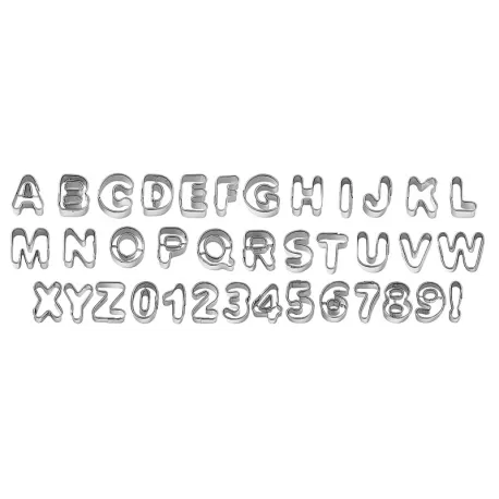 Tagliapasta Mini Alfanumerico 37 Pezzi