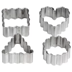 Tagliapasta Mini Geo Festonati 4 Pezzi