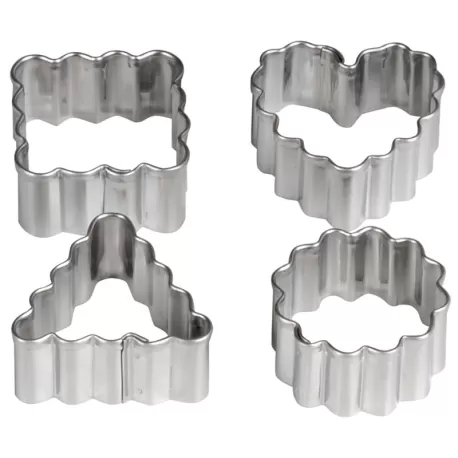 Tagliapasta Mini Geo Festonati 4 Pezzi