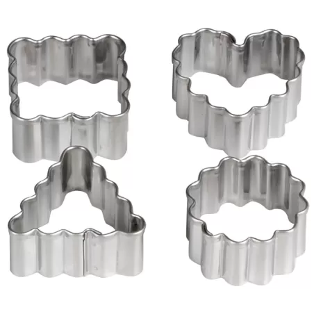 Tagliapasta Mini Geo Festonati 4 Pezzi