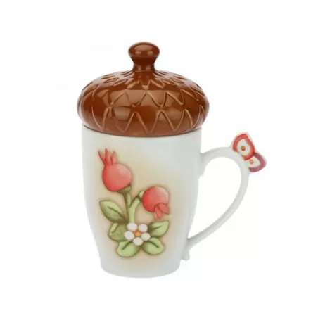 Set Mug con coperchio e confezione in latta, Autunno - Thun