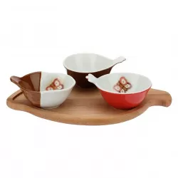 Vassoio con 3 ciotole, Autunno - Thun