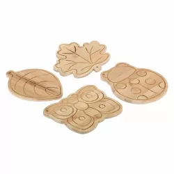 Confezione 4 taglieri legno, Autunno - Thun