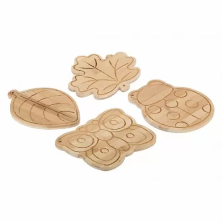 Confezione 4 taglieri legno, Autunno - Thun