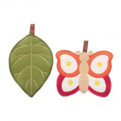 Confezione regalo 2 presine foglia e farfalla - Thun